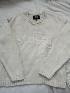Stussy 長袖ニットセーター アイボリーのサムネイル