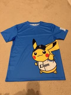 西武ライオンズ オリジナルポケモンTシャツ　Lサイズのサムネイル