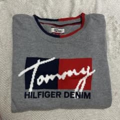 TOMMY HILFIGER DENIM ロゴニット グレー XSのサムネイル