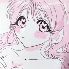 手描きイラスト 原画 オリジナル 大人可愛い 美少女 モノトーン 一点物 色紙 手描きイラスト オリジナル 女の子 ツインテール 色紙 一点物 原画