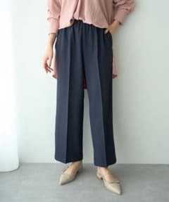 YECCA VECCA イージーワイドパンツ　ネイビーのサムネイル