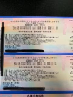 ナンバーショット2019 両日通し券2枚のサムネイル
