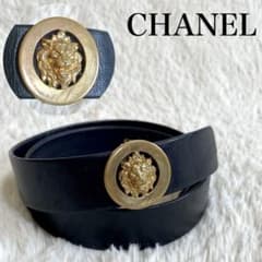 激レア CHANEL シャネル ヴィンテージ 獅子 ライオン バックル ベルト  
