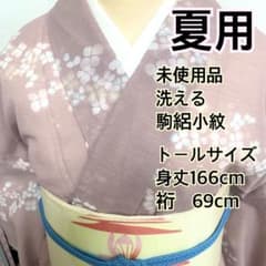 ❤️❤️❤️うさうさ724◆正絹◆夏用◆駒絽小紋　◆叩き染め ❤️❤️❤️うさうさ882◇未使用品◇トールサイズ◇夏用 洗える 駒絽