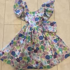Jacadi リバティ柄ワンピース 4A - メルカリ