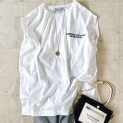 極美品♪アメリカーナ ロゴ刺繍Tシャツ フレンチスリーブ ゆったり 日本製 m52289656830_1.jpg?1784814322