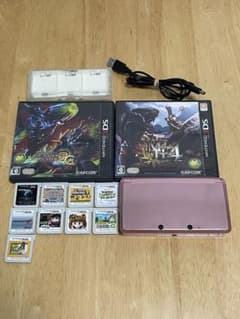 [미품·소프트 첨부] 닌텐도 3DS 본체 미스티 핑크