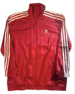 adidas レッド ナイロンジャケット Mのサムネイル