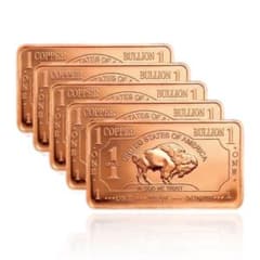 純銅バー・インゴット　1 オンスFINE COPPER BAR 5枚 カプセル付 純銅バー・インゴット 1 オンスFINE COPPER BAR 5枚 カプセル付 - メルカリ
