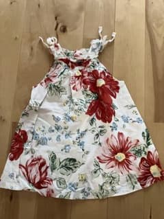 hakka baby花柄ワンピース 80のサムネイル