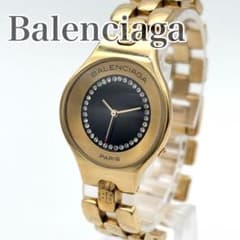 正規品【新品電池】BALENCIAGA TG882/動作品 人気モデル ゴールド 新品電池交換! BALENCIAGA ラウンドBB 腕時計 ゴールド - メルカリ