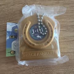 JRA JGI レースファンファーレ キーホルダー ゴールドのサムネイル