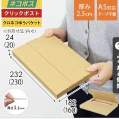39枚【ネコポス・クリックポスト】厚さ2.5cm・テープレスケース（A5