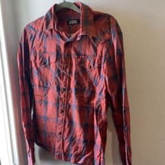 HYSTERIC GLAMOUR 赤チェック シャツ Sのサムネイル