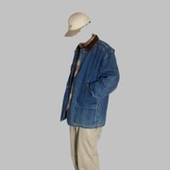 Vintage 90s Eddie Bauer デニム ワークジャケット - メルカリ