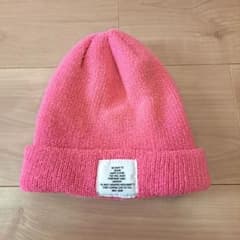 キッズ　ピンク ニット帽のサムネイル