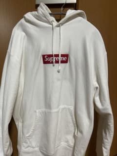 Supreme ホワイトパーカー XL 2021年製 - メルカリ