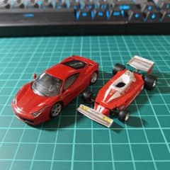 京商 フェラーリ 458 イタリア / 312T2 N.ラウダ 2台セットのサムネイル