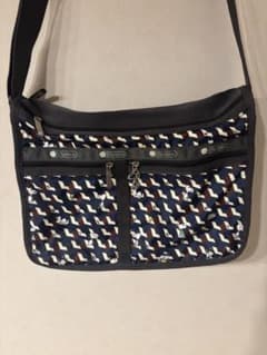 Lesportsac ショルダーバッグ ネイビー スヌーピー70周年のサムネイル