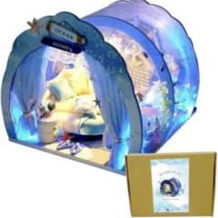 ドールハウス 水族館のような 水の中のお家 LEDライト 2201dh288のサムネイル