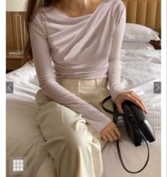 【GRL】ドレープカシュクールトップス dk1362 ピンクのサムネイル