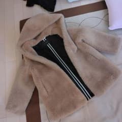 セール中★★★H BRAND フェイクファーコート ベージュ