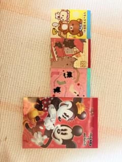 キャラクター メモ帳 4冊セット リラックマ ミッキー　靴下にゃんこのサムネイル