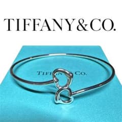 超美品　Tiffany & Co. バングル　ダブルオーブンハートSV925のサムネイル