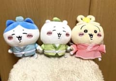 치이카와 칠석 하치와레 토끼 봉제인형 마스코트 3체 세트