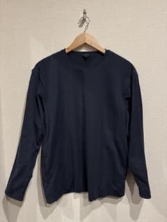 ダブルテーラリング ロングスリーブ Tシャツ デサント オルテライン ネイビーのサムネイル