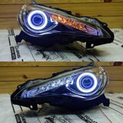 86 ZN6 ヘッドライト イカリング シーケンシャル RGBカラーアイ - メルカリ