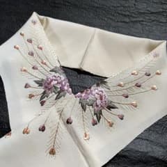 半襟／花刺繍のサムネイル