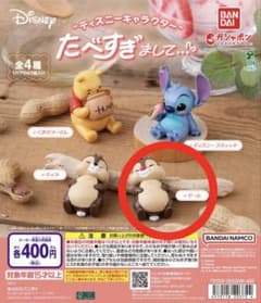 ディズニー たべすぎまして デール ガチャのサムネイル