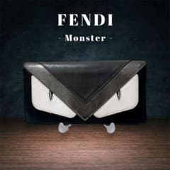 FENDI／フェンディ】長財布 モンスター バグズ アイ ブラック 美品
