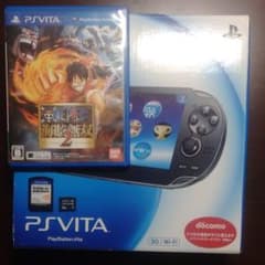 PS Vita　本体　PCH-1100　メモリーカード８GB　カセット2本のサムネイル