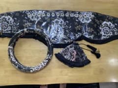 ダンプトラック　ダッシュマット　シフトカバー　ハンドルカバー　シフトノブ4setのサムネイル