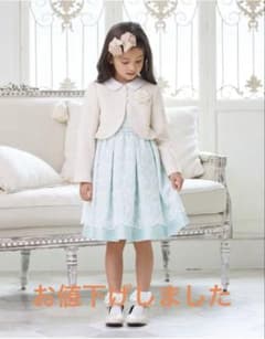 ショパン　ミントカラーニュアンスレースアンサンブル　130 ★靴付 m52337597818_1.jpg?1742148766