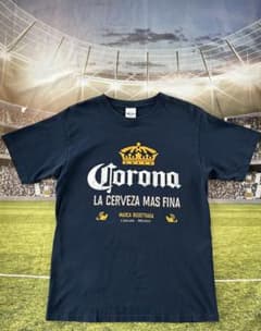 メキシコ製コロナビールTシャツ カンクン購入品カリブ海ネイビー夏イベントのサムネイル