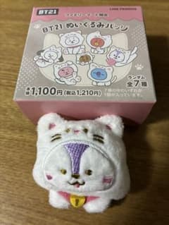 BT21 봉제인형 배지 패밀리 마트 한정 (고양이 모습) MANG