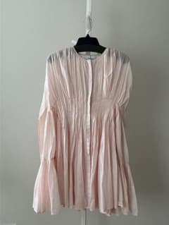 新品マーレット MARTEL PLEATED ランダムウエストピンタック ドレス 