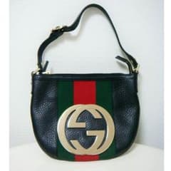 GUCCI グッチ 美品 インターロッキングG レザー バッグ gu78のサムネイル