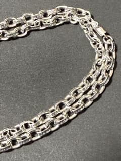 ペーパーチェーンネックレス　60cm シルバー925のサムネイル