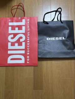 DIESEL ディーゼル ショッパー 紙袋 2枚セット - メルカリ
