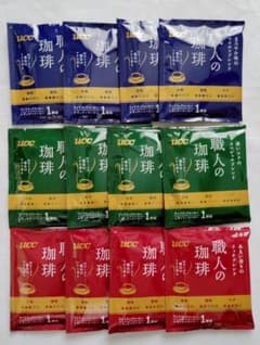 4緑赤青【匿名発送】 UCC 上島珈琲 ドリップコーヒー コーヒー 職人の