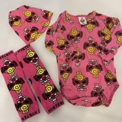 HYSTERIC MINIヒスミニ ロンパース＆帽子＆レッグウォーマー3点セットのサムネイル