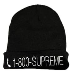 SUPREME ニット帽　黒のサムネイル