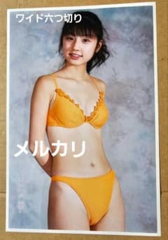小倉優子　ワイド六つ切り生写真　(203×305)水着 - 2
