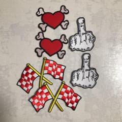 パッチ6枚セット　punk rock DIY カスタム　ハンドメイド　ＦＵＣＫのサムネイル