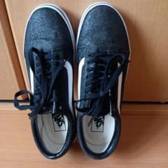 Vans グリッター ブラック ホワイト スニーカーのサムネイル