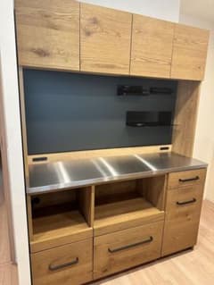 クラッシュゲート キッチンボード ダイニングボード ガルバ 幅140cm